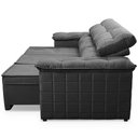 Ver imagem 5 de Sofá Retrátil Reclinável 230cm 4 Lugares com Molas Quantum King House