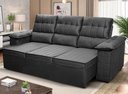 Ver imagem 1 de Sofá Retrátil Reclinável 230cm 4 Lugares com Molas Quantum King House
