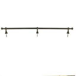 Varão de Cortina Fino 19mm Para Cortina Janela de 2,00m Ouro Velho - 1