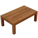 Ver mais imagens de Mesa de Centro Retangular para Sala Living Madeira Maciça Dunia F06 Rústico Escuro - Lyam Decor