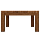 Ver imagem 2 de Mesa de Centro Retangular para Sala Living Madeira Maciça Dunia F06 Rústico Escuro - Lyam Decor