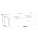 Ver imagem 6 de Mesa de Centro Retangular para Sala Living Madeira Maciça Dunia F06 Rústico Escuro - Lyam Decor