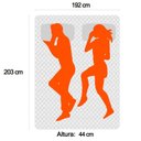 Ver imagem 4 de Cama Box Baú King Bipartido Suede Sereneprime Cinza 192x203x44