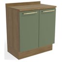 Ver imagem 1 de Armário de Cozinha Balcão 2 Portas 80cm com Tampo M623 Botanic Kappesberg