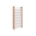 Ver imagem 3 de Armário Sapateira Quarto Sapateira AZ1006 8 Prateleiras Amêndoa/Branco - Tecno Mobili