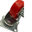 Ver imagem 7 de Rodízio Rodinha Giratório Placa Base Aço Roda Pp Vermelho Diâmetro 63mm 2,5" C/ Freio