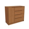 Cômoda Kappesberg 4 Gavetas 1 Porta R260 Cor Canela - 2