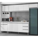 Ver imagem 1 de Cozinha Modulada 4 Peças Andréia 280cm Branco com Tampo Ajl