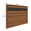 Ver imagem 3 de Cabeceira para Cama de Casal Itália MDF 165x106,8cm Itaúba Âmbar/Reali ITA16