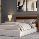 Ver imagem 1 de Cabeceira para Cama de Casal Itália MDF 165x106,8cm Itaúba Âmbar/Reali ITA16