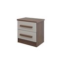 Ver imagem 2 de Mesa de Cabeceira 2 Gavetas com Tampo MDF Zeus Marrom