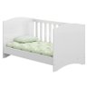 Quarto Infantil Tutti-frutti com Berço que Vira Mini Cama 0502 Branco Brilho - Multimóveis 0053/0055 - 6