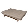 Sofá Cama Dubai Linho Espuma D33 3 Lugares Sala Confortável Bege 201 Império - 4