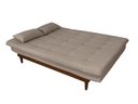 Ver imagem 3 de Sofá Cama Dubai Linho Espuma D33 3 Lugares Sala Confortável Bege 201 Império