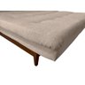 Sofá Cama Dubai Linho Espuma D33 3 Lugares Sala Confortável Bege 201 Império - 5