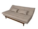 Ver imagem 2 de Sofá Cama Dubai Linho Espuma D33 3 Lugares Sala Confortável Bege 201 Império