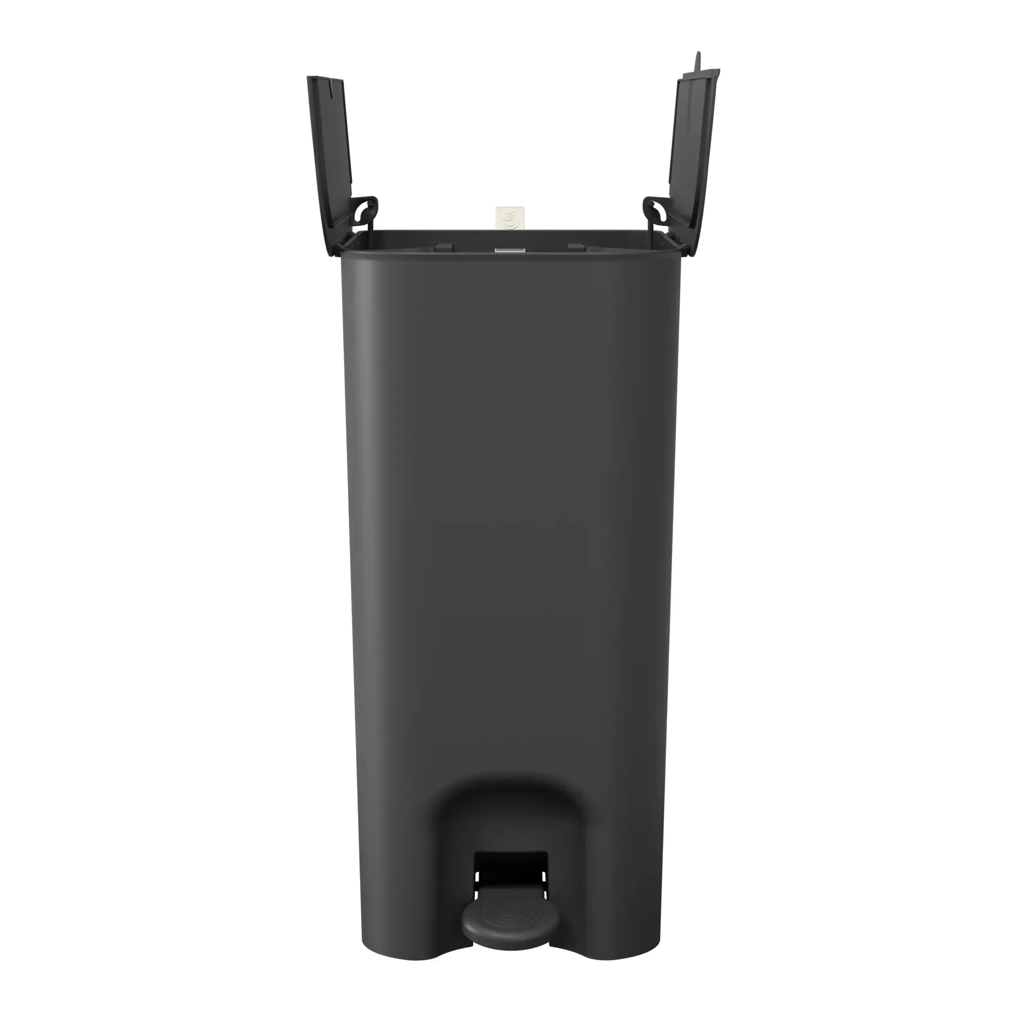 Ver imagem 2 de Lixeira Borboleta com Pedal 20 Litros Preto com Alça Light Gray 106620008 Coza