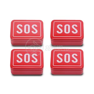 4 Mini Kits Sos Camping Tz-02 Lata de Ferramentas Compacta para Acampar Sobrevivência Selva Cor:colo