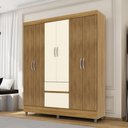 Ver imagem 1 de Guarda Roupa Ideal 6 Portas 2 Gavetas - Nature /brisa/ Champanhe Vila Rica