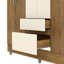 Ver imagem 2 de Guarda Roupa Ideal 6 Portas 2 Gavetas - Nature /brisa/ Champanhe Vila Rica