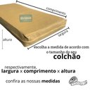 Ver imagem 4 de Capa Impermeável para Colchão Casal Feita em Napa Hospitalar 138x188x16cm - Bege
