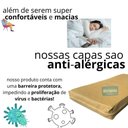 Ver imagem 6 de Capa Impermeável para Colchão Casal Feita em Napa Hospitalar 138x188x16cm - Bege