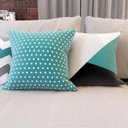 Ver imagem 4 de Almofadas Decorativas Azul Turquesa Paris Para Quarto 40X40