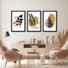 Kit 3 Quadros Decorativos Folhagem Minimalista - 2