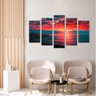 Quadro Decorativo Paisagem Por do Sol Estilo Pintura - 2