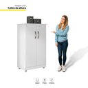 Ver imagem 2 de Kit 2 Armários Organizador Multiuso Rosana 2 Portas Branco