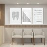 Conjunto Quadros Decorativos Dentista em Tecido Canvas - 1