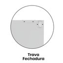 Ver imagem 3 de Armário Baixo para Escritório AB700P25 2 Portas 1 Prateleira MDP 79,2cm Branco Pandin Móveis