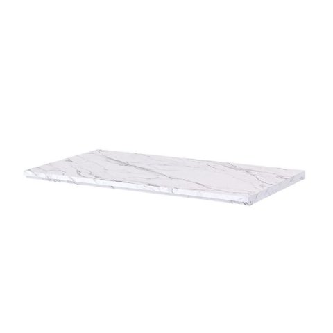 Tampo de Cozinha Modulado P/ Balcão Brilhante 80cm Marmorizado Calacata - Mgm