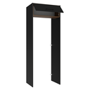Ver imagem 7 de Porta-Geladeira 83 cm 1 Porta Basculante Preto/Rustic/Preto Agata Madesa