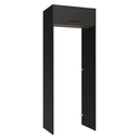 Ver imagem 1 de Porta-Geladeira 83 cm 1 Porta Basculante Preto/Rustic/Preto Agata Madesa