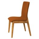 Ver imagem 4 de Kit 6 Cadeiras de Jantar Diamante Estofadas em Veludo Terracota Base Madeira Maciça Mel