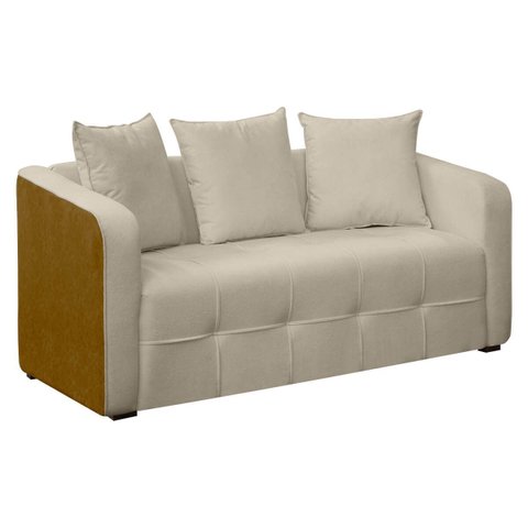 Sofá Orgânico Tokio 3 Lugares 195cm Bouclê Facto:bouclê Bege
