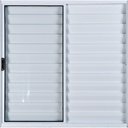 Ver imagem 4 de Janela de Aluminio Veneziana 3 Folhas sem Grade Linha Leve:1,00 X 1,00/branco