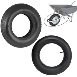 Pneu para Carrinho de Mão | Kit Pneu e Câmara 3,25x8 - 2