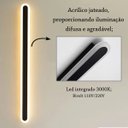 Ver imagem 2 de Arandela Linear Acrilico Borda Luminosa 60 Cm Led Lup98