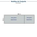 Ver imagem 4 de Cozinha Compacta Planejada 4 Peças 2 Aéreos 2 Balcões Soho CabeCasa MadeiraOriginals Azul/Freijó