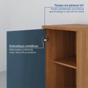 Ver imagem 6 de Cozinha Compacta Planejada 4 Peças 2 Aéreos 2 Balcões Soho CabeCasa MadeiraOriginals Azul/Freijó