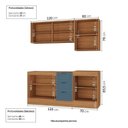 Ver imagem 5 de Cozinha Compacta Planejada 4 Peças 2 Aéreos 2 Balcões Soho CabeCasa MadeiraOriginals Azul/Freijó