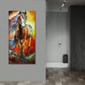 Quadro Decorativo Cavalo Índio Colorido - 3