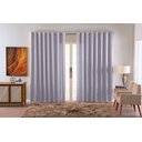 Ver imagem 2 de Cortina Jacquard Luxo em Tecido Semi Blackout Sala 2,00x1,30:cinza