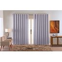 Ver imagem 1 de Cortina Jacquard Luxo em Tecido Semi Blackout Sala 2,00x1,30:cinza