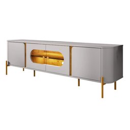 Rack Sala de Estar Led Juquehy Off White Naturalle Bechara - 1