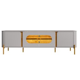 Rack Sala de Estar Led Juquehy Off White Naturalle Bechara - 3
