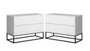 Ver imagem 3 de Conjunto 2 Mesa de Cabeceira Eros 60 Estilo Industrial