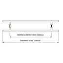 Ver imagem 7 de Puxador Inox Polido Luxo U Quadrado 1,2 Metro Todas Portas